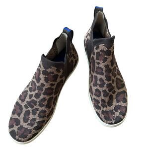 Rothy's Leopard Chelsea Ankle Sneakers